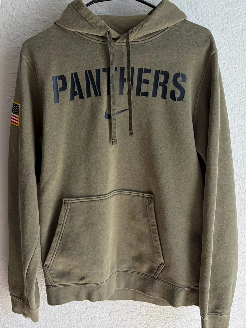Nike Pitt Panthers Olive Salute To Service Hoodie - Men’s Medium